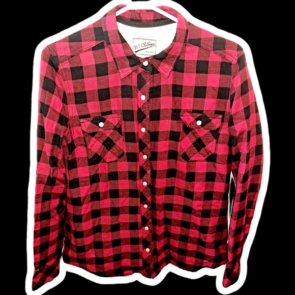 [SOLD] 3/$20 BC CLOTHING FLANNEL - Picture 1 of 7